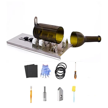 1 БР. нож за стъклени бутилки с Обновен набор от инструменти за рязане на бутилки DIY Машина за рязане на вино, бира, ликьор, уиски, алкохол