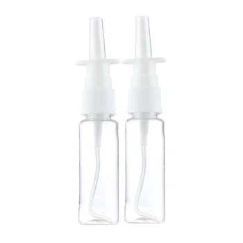 2 елемента 10 мл / 20 мл / 30 мл Бели Празни Пластмасови бутилки за спрей за нос спрей Помпа Спрей Мъгла Спрей за нос за Еднократна употреба за Опаковане на бутилиране