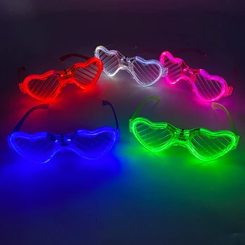 20 БР. Led светещи точки, Луминесцентни Очила Lumionus с осветление, аксесоари за танцово шоу, Неонови очила, подпори за бар, костюм