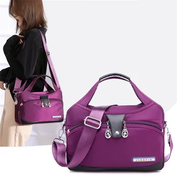 2023 Нова мода Оксфорд чанта за жени, найлон холщовая чанта с голям капацитет, женствена чанта през рамо