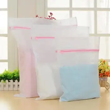 3 размера на нетната торби за пране на дрехи, поставяне деликатеси, бельо, сутиен, чорапи, бельо, пералня, защитна мрежа за дрехи.