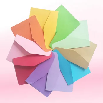 30шт Мини чанта за съхранение на банка ярки цветове, членски карти, пликове, чанта (случаен цвят)