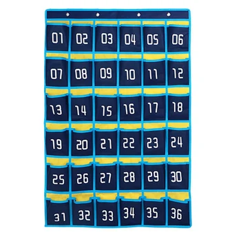 36 Номерирани джобове, схема, подвесная чанта за съхранение на мобилен телефон, висящ органайзер за клас на притежателите на калкулатори за мобилни телефони.