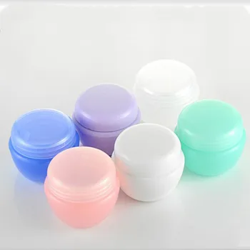 50шт по 5 грама на Празен пластмасов контейнер за еднократна употреба Контейнери за кремове за грим Бутилка за козметични продукти за Лична хигиена Контейнери за балсам за устни