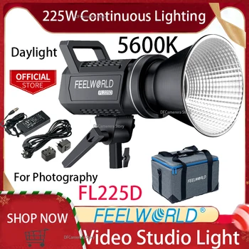FEELWORLD FL225D 5600K дневен видеостудийный светлина 225 Вата непрекъснато осветление за снимане