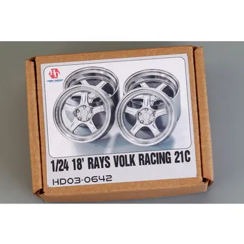Hobby Design HD03-0642 1/24 18 ' Rays Volk Racing 21C Колела, Модифициран със смола Детайли
