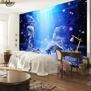 beibehang Потребителски 3D фотообои за хола фон спални papel de parede 3d стереофоническая стенопис тапети за дома