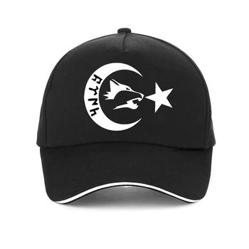 Бейзболна шапка с надпис Moon Star Flag Wolf Gokturk на турски език, Летни мъжки шапки за голф, Регулируеми шапки gorro
