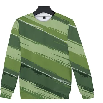 В новия есенно-зимния сезон на тази година модерен пуловер с прости модели графити четка и кръгло деколте, hoody