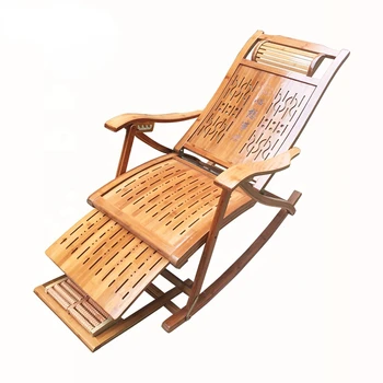Висококачествен люлеещ се стол за отдих на закрито и на открито Антикварное Бамбуковое люлеещ се стол