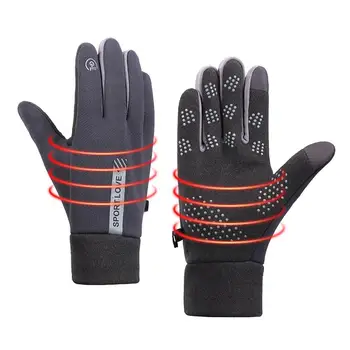 Зимни ръкавици за мъже, Зимни Минерални ръкавици За мъже И жени, Работни ръкавици със сензорен екран, фризери, подходящи за колоездене, бягане, шофиране