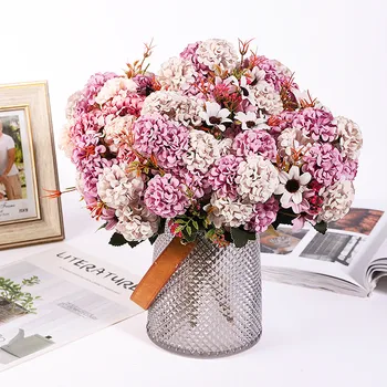 Имитационный букет, украса за дома Joy Pingpong, Цвете парти, Сватба, цветя, подарък за Деня на майката, изкуствени цветя