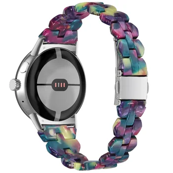 Каишка за часовник Google Pixel Смяна каишка за ръка, Тънък метален женски гривна с диаманти Аксесоари за ремъците Pixel Watch