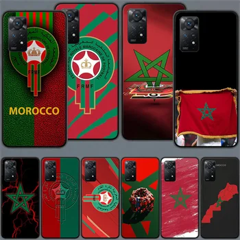 Калъф за мобилен телефон с Флага на Мароко За Xiaomi Redmi Note 12 11 Pro Plus 12S 11E 11T 11S 10 10S 9S 9T 4G 5G 9 8 8T 7 6 5 Pro Калъф