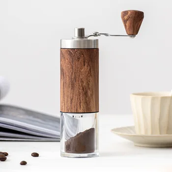 Кафемелачка за кафе на зърна, портативна ръчна кафемелачка с дръжка от неръждаема стомана, Кафемелачка за кухненски инструменти