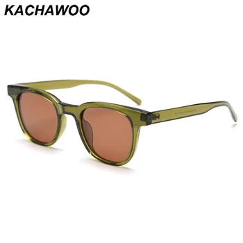 Квадратни слънчеви очила Kachawoo, поляризирани зелени кафяви черни, ультралегкие слънчеви очила в рамки tr90 за жени и мъже uv400 за пътуване на открито