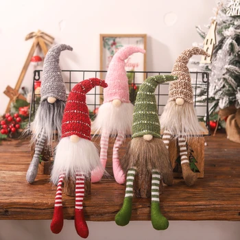Коледна Украса Безлични Джудже Кукли Коледна Украса Плюшено Джудже На Дядо Коледа Предизвикателство Кукла Навидад Весела Коледа 2024 Подаръци