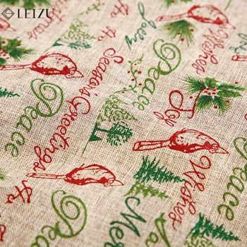 Коледна кърпа от тънък лен с принтом Червена Птица, празнична украса, кърпа, ръчно изработени полярда за шивашки покривки