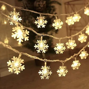 Коледна украса 2023, Венец от снежинки, Коледни декор за дома, Коледно дърво, Коледна венец-венец