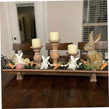 Комплект великденски гирлянди с моркови зайче, комплект за декорация на Великденски банер, Пролетен интериор под формата на Бъни-моркови, Домашна камина