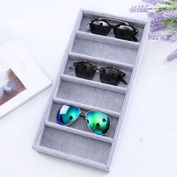 Кутия за съхранение на слънчеви очила с 6 мрежи, Органайзер, Витрина за точки, Държач за стойка, Кутия за очила, калъф за слънчеви очила