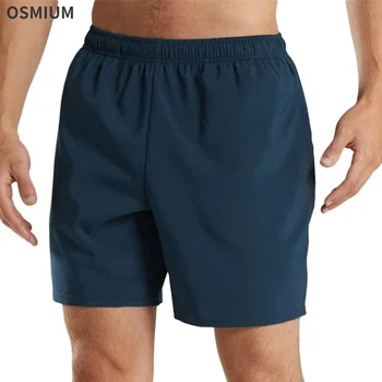 Летни Тънки мъжки спортни шорти Свободно намаляване с права тръба, Бързосъхнеща Плажно облекло, шорти за бягане и фитнес, Мъжки къси панталони 3xl