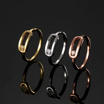 Луксозен пръстен от сребро 925 проба, серия Move Uno, най-добрият избор за дома и страхотен чар, висококачествен циркон-ТА