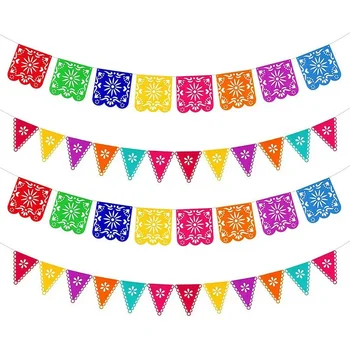 Мексиканската страна Фетровый сутиен Цветни Аксесоари за партита Флаг Банер Украса за партита Тематично събитие Ежедневна украса 20 *30 см