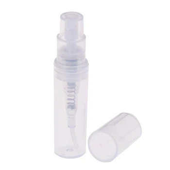 Мини-прозрачна пластмасова бутилка за пръскане на парфюм обем 2 МЛ, празен флакон за проби, подходящ за парти в пътуване 240 бр.