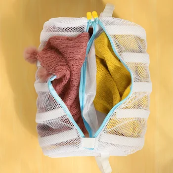 Мрежест торбичка за пране на обувки, чанта за пране в перална машина, инструмент за почистване, чанта за пране, Организиране на съхранение на бельо
