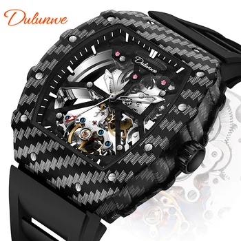 Мъжките механични часовници на Модни Луксозни Выдалбливают спортни ръчни часовници за Мъже Водоустойчив Автоматично Ежедневни Мъжки Бизнес Флуоресцентни часовници