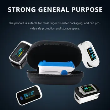 Най-новата чанта за съхранение на пальцевого пульсоксиметра Интелигентен дизайн Трайно Място на Защитно покритие и Чанта за съхранение с цип Твърд скоба