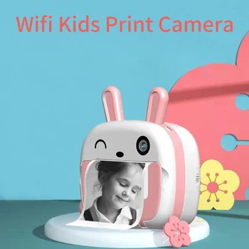 Новата дигитална slr камера с висока разделителна способност с Wi-Fi, детски камера за печат, мини-фотоапарат играчка, с поддръжка на Wi-Fi, Коледен подарък
