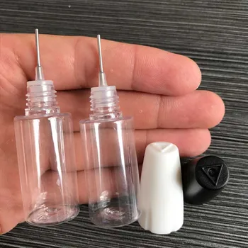Нови пластмасови флакони-пипети с обем от 10 МЛ с метални топчета, празна бутилка с игла за електронна течност, PET Пластмасови бутилки за eGo Vapor E Juice