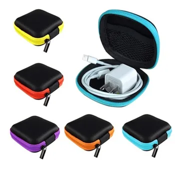 Портативна мини чанта за съхранение, кутия за слушалките с цип, калъфи за слушалки-притурки, квадратни слушалки ЕВА, слушалки, чанти и калъфи за пренасяне.