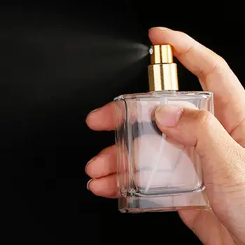 Прозрачен 50 мл Празен Флакон за Еднократна употреба Спрей парфюми с фин мъгла, за да пътуват Празни Стъклени Флакони-опаковки