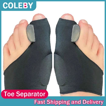 Разделител за пръстите на крака, коректор вальгусной деформация на Големия пръст на крака, Ортопед коректор на костите на палеца на крака, за изправяне, за педикюрных чорапи