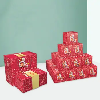 Сгъваема Подарък кутия-изненада за Еднократна употреба, Сгъваем Паричен подарък, за опаковане на Подаръци-изненада, кутия за чанти, определени за Новогодишната партита Прескочи Box