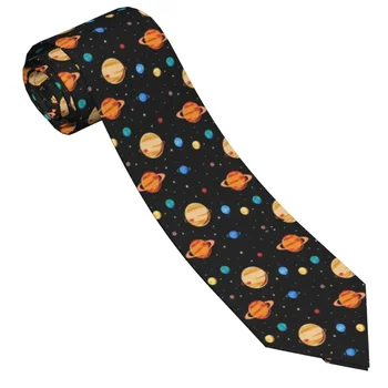 Сладък Планета Космически Вратовръзка Унисекс Полиестер 8 см Звездното Небе и Сладък Чужди Вратовръзки, Мъжки Тънки Ризи и Аксесоари
