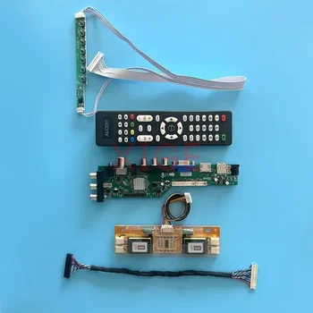 Такса LCD контролер Подходящи LTM170EP01 LTM190EP01 LTM190EP03 Комплект IR + AV + USB + HDMI + VGA Монитор 1280*1024 4CCFL 30Pin, LVDS Цифров DVB